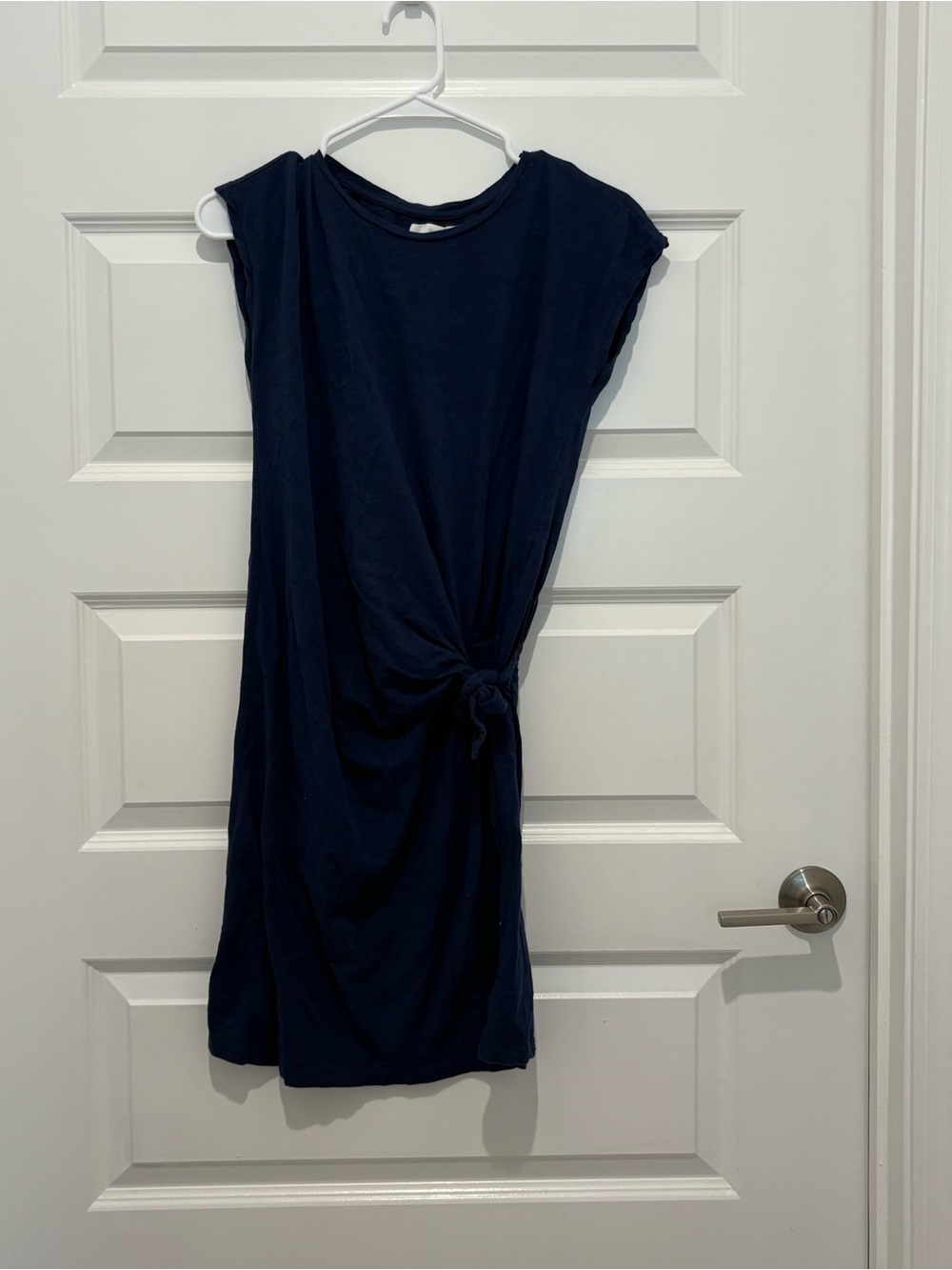 Velvet by Graham & Spencer Navy Knot-Accent Mini Dress